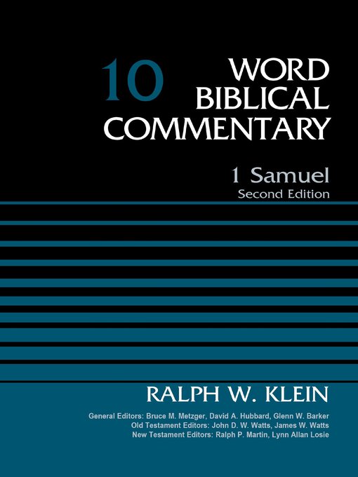Title details for 1 Samuel, Volume 10 by Dr. Ralph W. Klein - Available